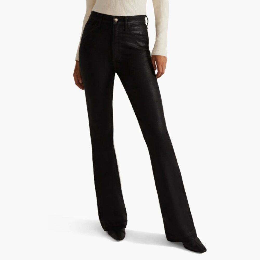 BNWT - FAVORITE DAUGHTER VALENTINA SHORTIE BOOT JEANS - BLACK OBSIDIAN 32